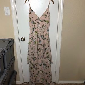 Boohoo floral high-low maxi dress